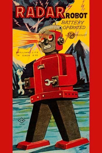 Radar Robot- Canvas Poster 20" x 30"