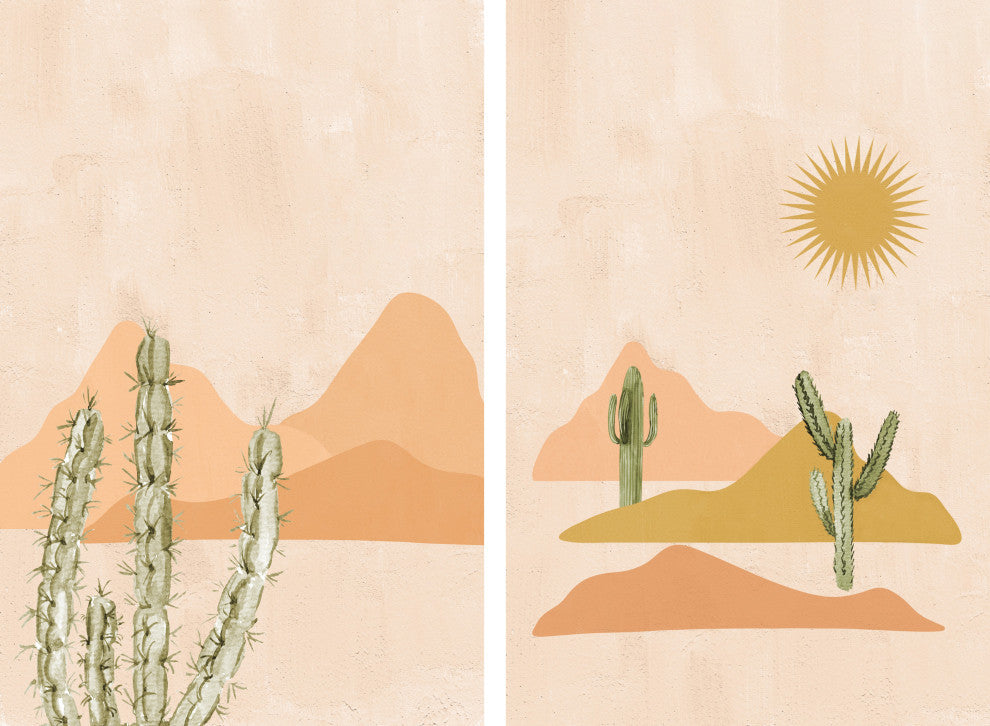 Tough Plants Diptych, 2-Piece Set, 16x24 Panels