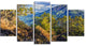 Merbabu Volcano in Java, Landscape Canvas Art Print, 60"x32", 5 Panels