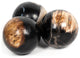 Petrified Wood Balls, Set 3-Dark
