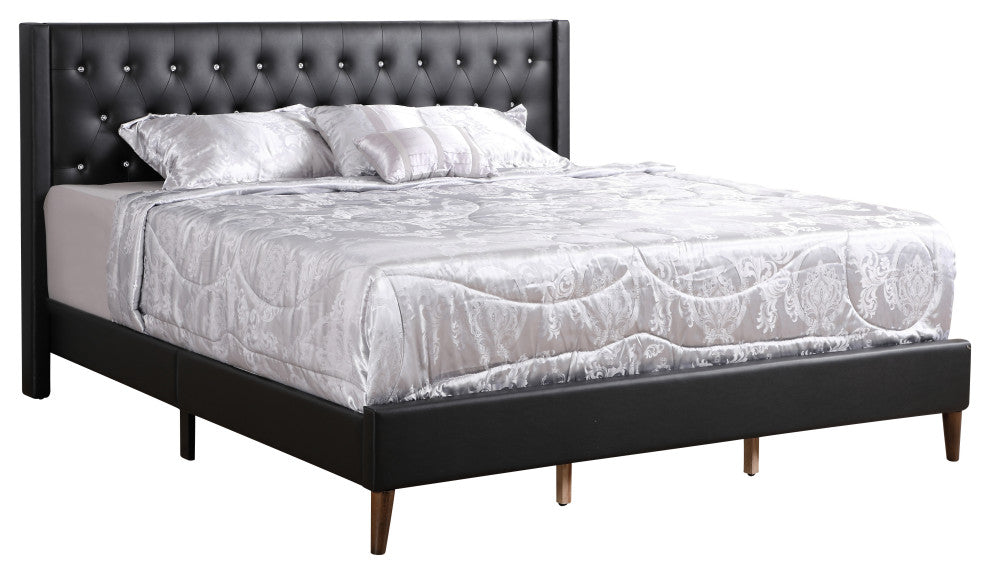 Bergen King Bed, Black