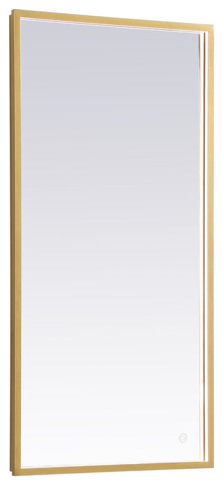 Modern Brass Led Mirror