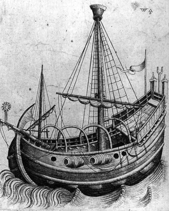 unknown printmakers Masters Ship, Gallery Wrapped Canvas Print, 20"x25"