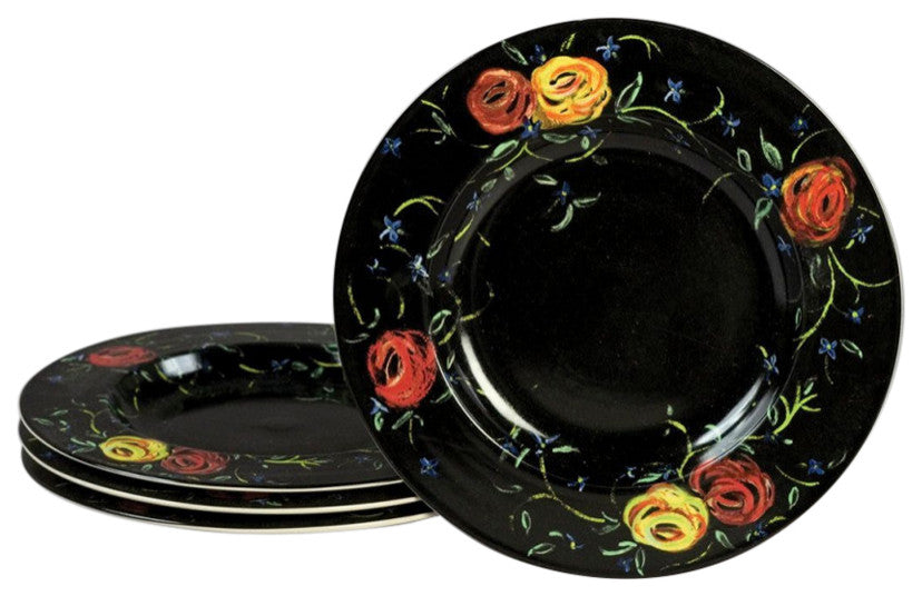 Porcelain Round Rose Plate