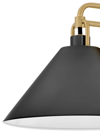 Lark Milo Small Single Light Sconce, Lacquered Brass