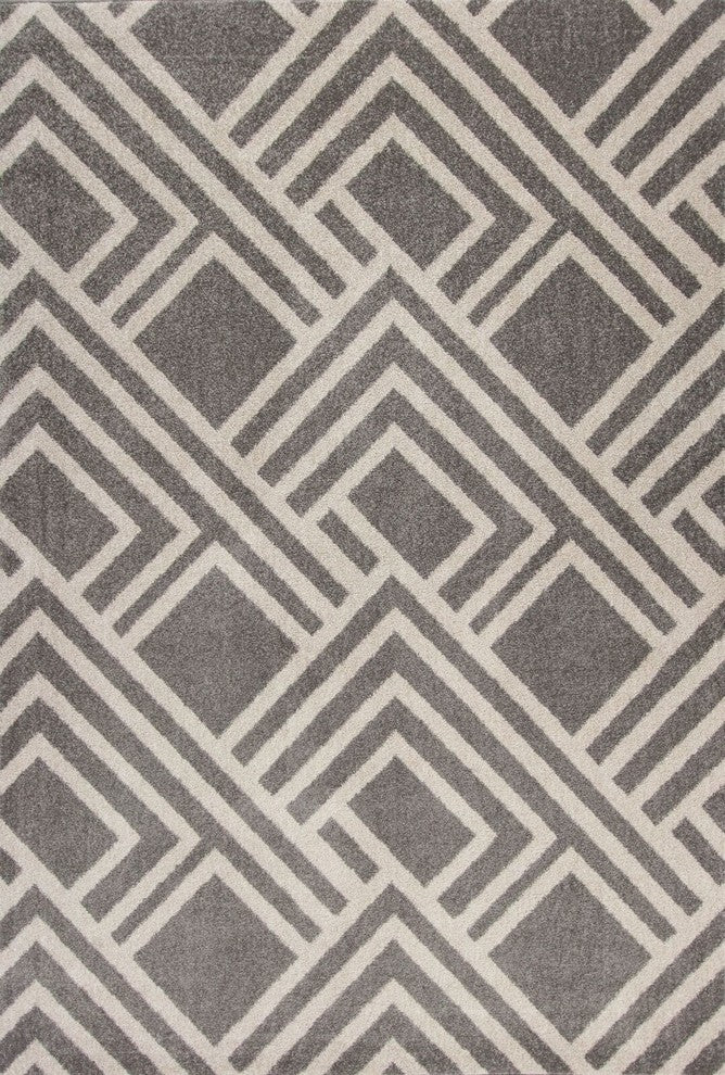 Lucia Gray Modeme Rug, 6''7"x9''6"
