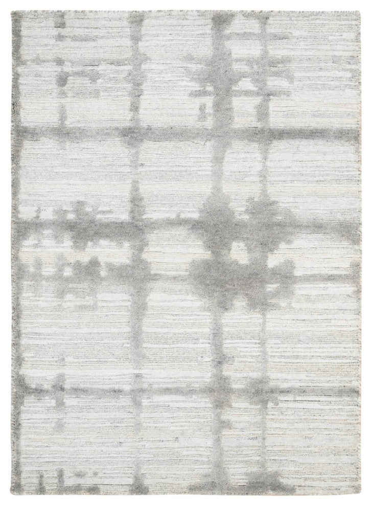 Ivory Hand Spun Undyed Natural Wool Hand Knotted Mat Oriental Rug, 2'1"x3'1"
