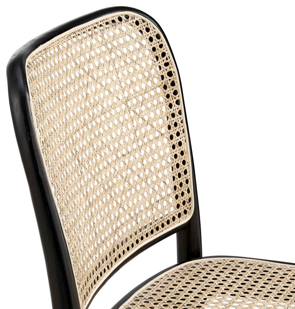 Winona Wood Dining Side Chair Set of 2, Black