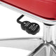 Computer Work Desk High Back Chair, Faux Leather, Red, Home Business Office