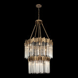 Matrix 14-Lt 2-Tier Chandelier - Havana Gold