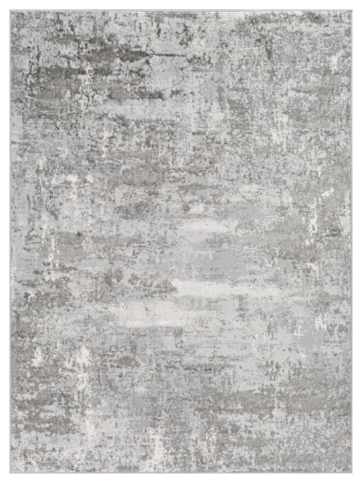 Surya Enfield ENF-2312 Machine Woven Area Rug, Charcoal, 8'10" x 12'