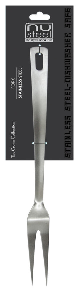 nu steel The Crown Collection, 1.8 Mm Thickness 13" Length Fork, Brushed Finish