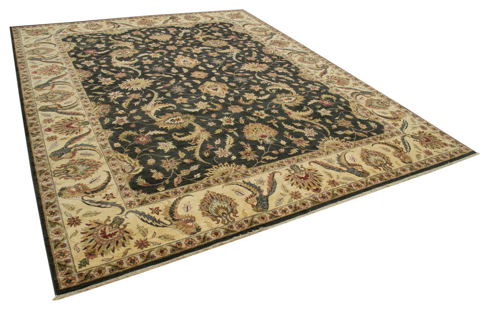 Rug N Carpet - Handwoven Oriental 11' 11" x 14' 9" Large Oushak Area Rug