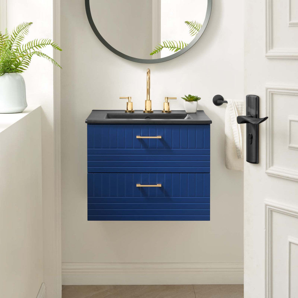 Daybreak 24" Bathroom Vanity, Blue Black