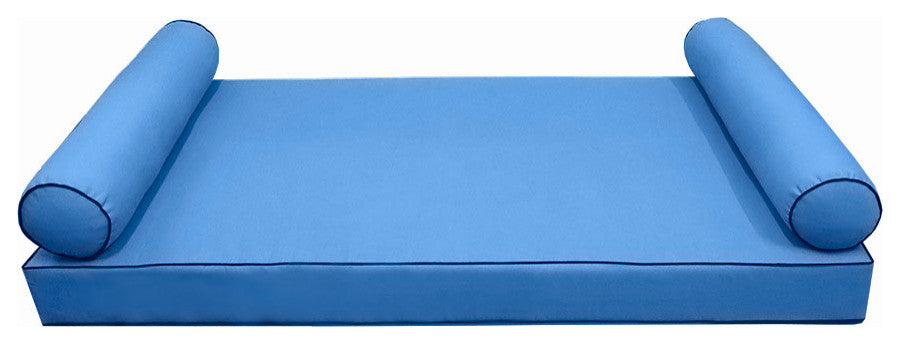 Style5 Crib Contrast Pipe Outdoor Mattress Bolster Slip Cover COMPLETE SET AD102