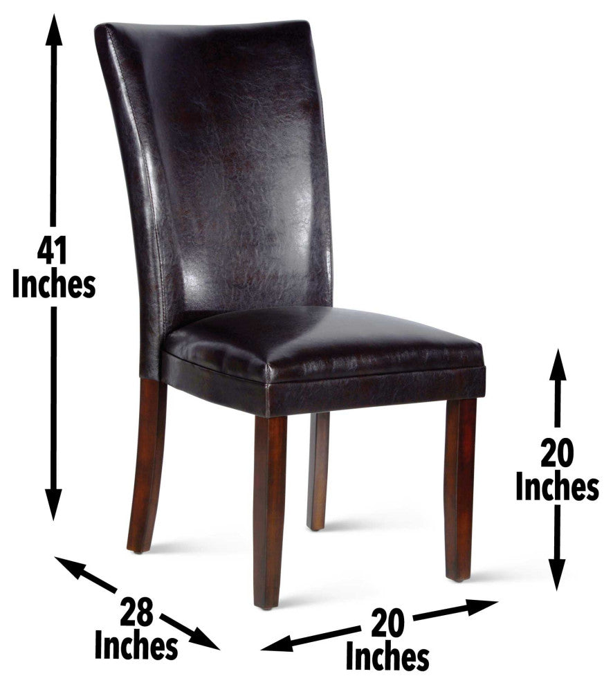 Hartford Parsons Chairs, Brown, Set of 2