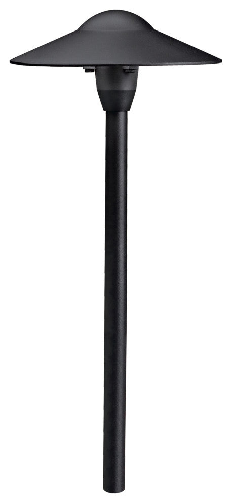 Textured Black Path and Spread 1-Light 12V