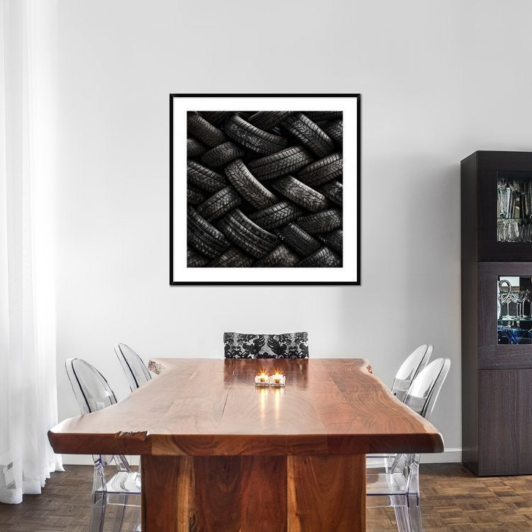 "Feeling Tired" Framed Digital Print by Piet Flour, 44x44"