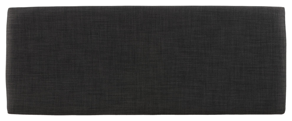 Cortesi Home Rosco Dining Bench, Charcoal Fabric, Walnut Finish 40"