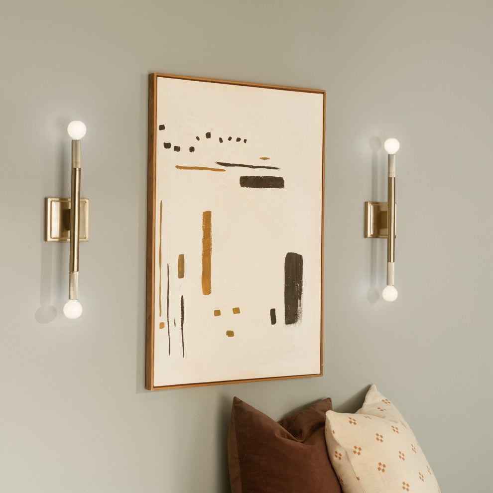 Odensa 2 Light Wall Sconce, Champagne Bronze
