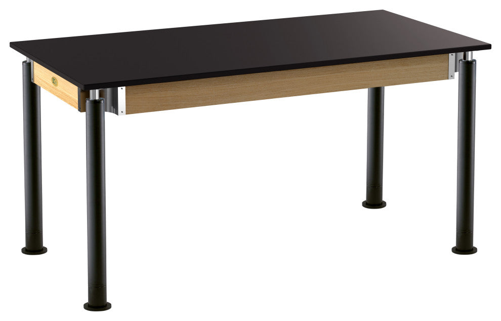 NPS Signature Science Lab Table, Black, 30 x 60, Chemical Resistant Top