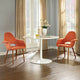 Modern Contemporary Kitchen Dining Armchair Set of 2 Orange
