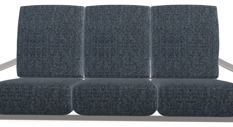 St. Catherine Deep Seat 3-Seat Outdoor Sofa, Restore Indigo/Warm Gray