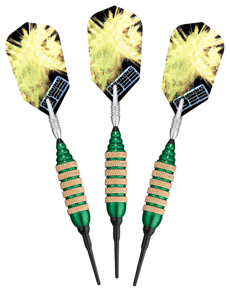 Spinning Bee Green Soft Tip Darts, 16 Grams