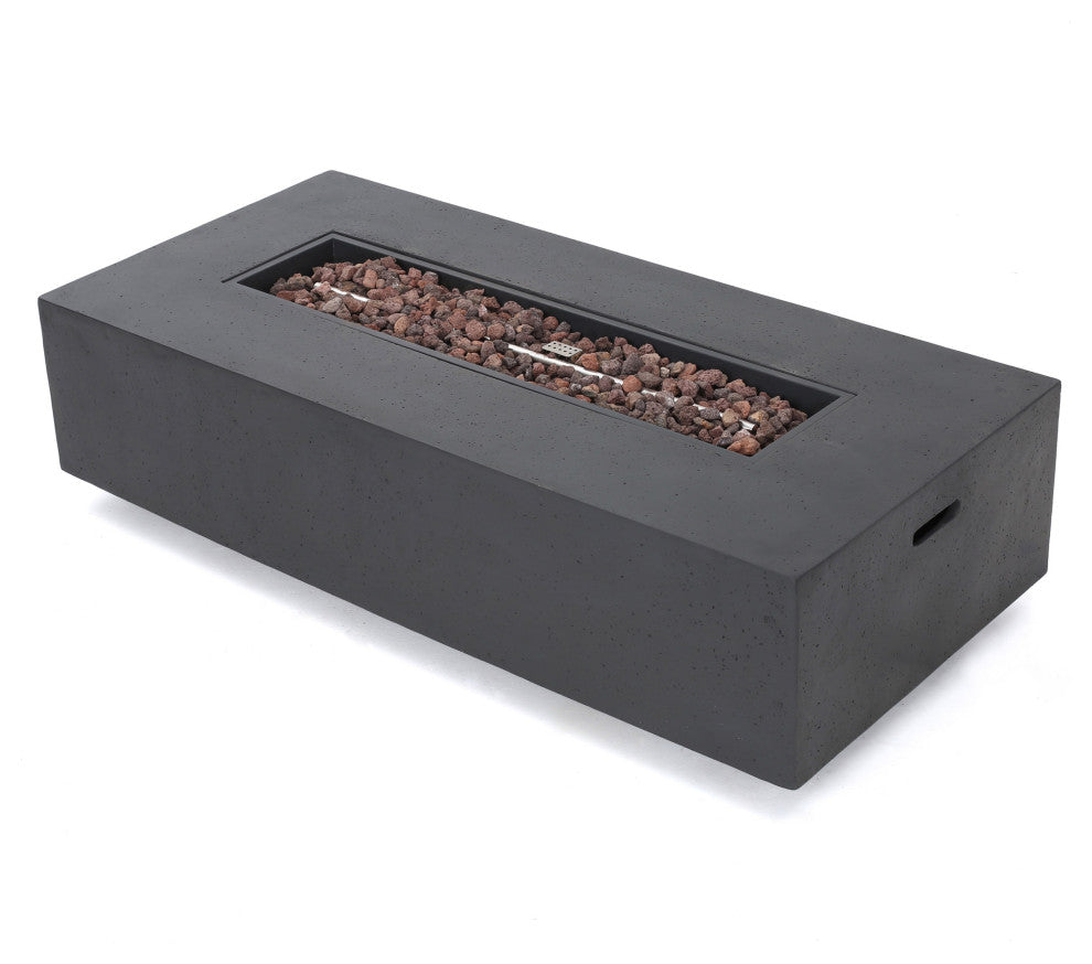5-Piece Coral Bay Chat Set With Fire Pit, Canvas Aruba Sunbrella/Silver/Dark Gray