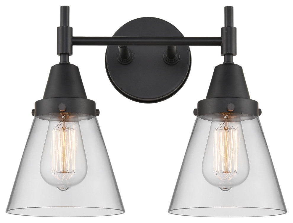 INNOVATIONS LIGHTING 447-2W-BK-G62-LED Caden 2 Light 17 inch Bath Vanity Light
