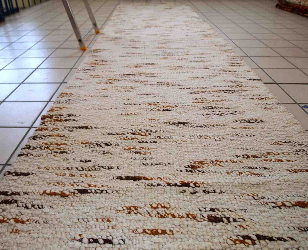 Handmade Vintage Indian Kilim, Runner, 2.9'x12.3', 90cmx375cm 1980s