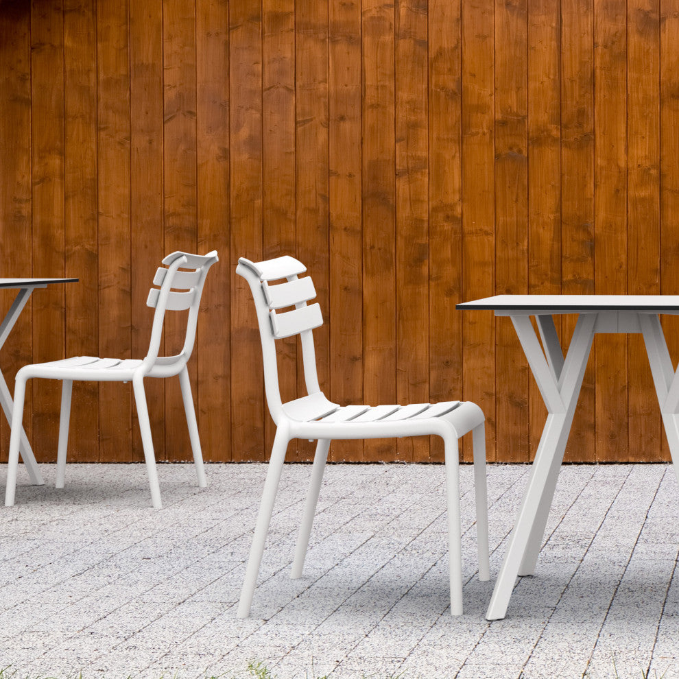 Helen Resin Outdoor Chair, Set of 2, White