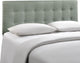 Emily Full Fabric Headboard, Gray