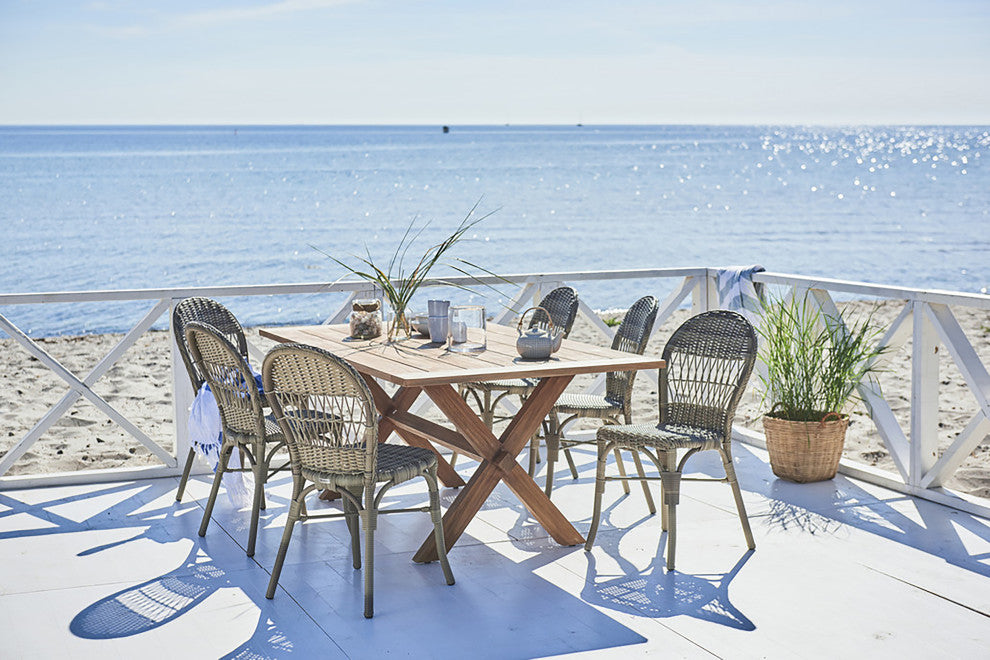 Ofelia Outdoor Dining Side Chair, Antique