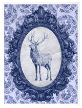Toile Elk Fine Art Print, White, 20"x15"