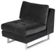 Janis Shadow Grey Fabric Armless Sofa Seat, HGSC360