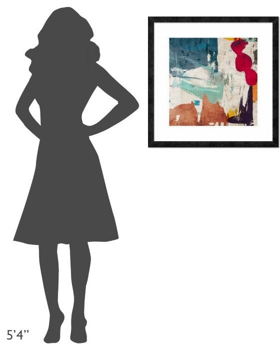 "Colors Royale I" Framed Digital Print by Anne Munson, 26"x26"