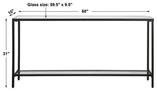 Uttermost Hayley Black Console Table
