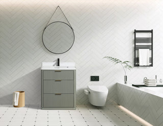 Ari Kitchen and Bath Aria 30" Freestanding Bathroom Vanity Sage