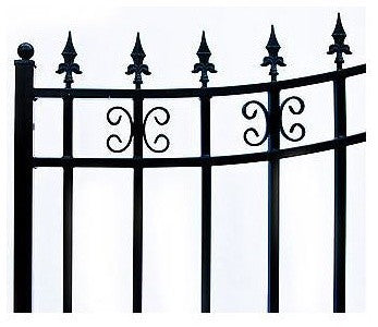 Aleko Iron Dual Swing Gate St. Louis Style, 16'