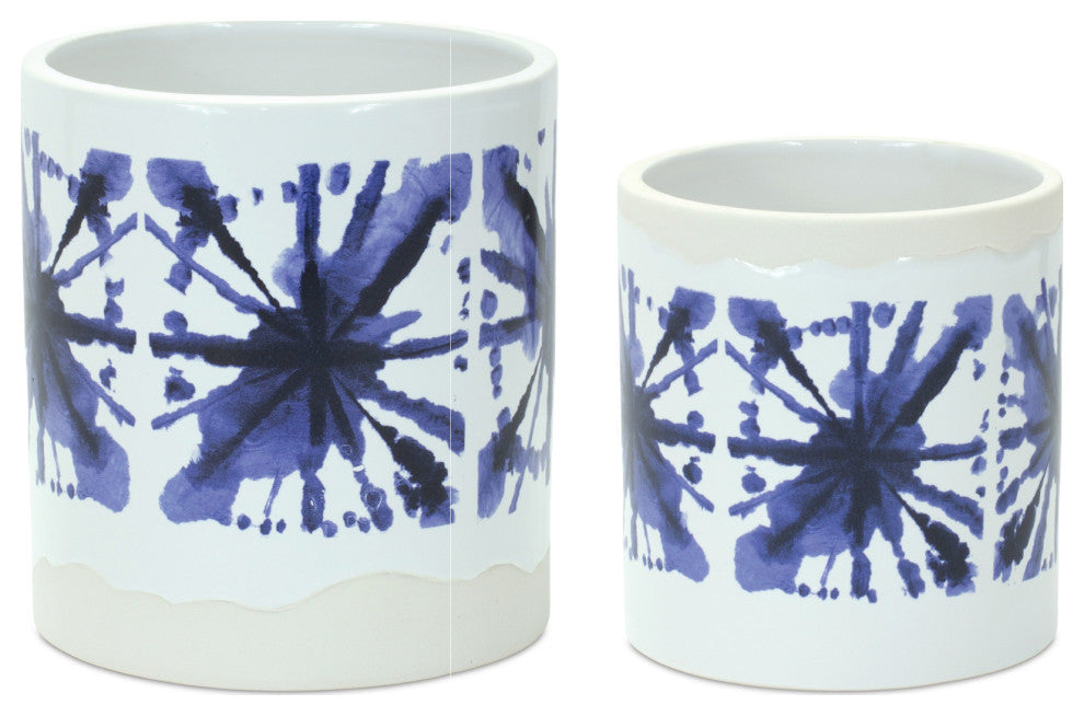 Ceramic Pot, 2-Piece Set