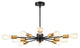 Sami Sputnik 10-Light Chandelier, Antique Black and Metallic Gold