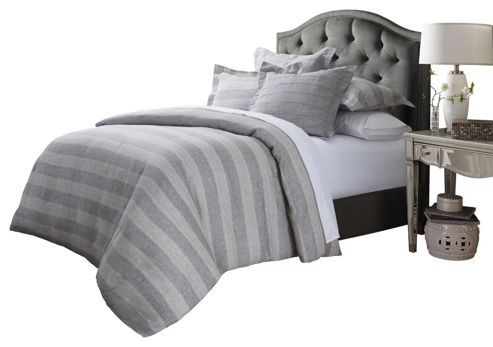 Albany 5-Piece Queen Duvet Set - Gray