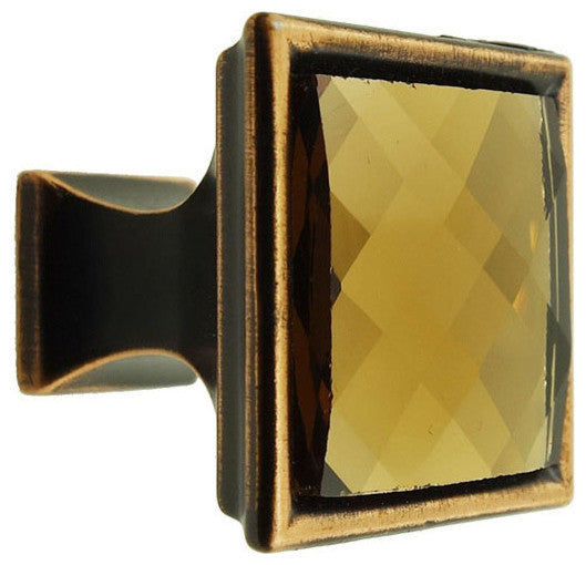 MultiFaceted Champagne Gold Oil Rubbed Bronze Madison Classic Knob