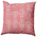 Pyramid Stripe Indoor/Outdoor Throw Pillow, Pink, 20x20"