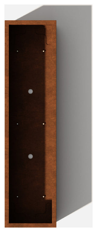 Metallic Series Corten Steel Window Box Planter, 36"