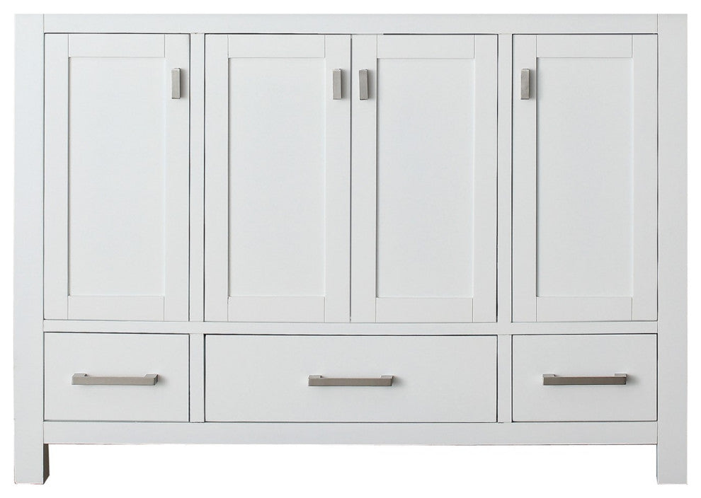 Avanity Modero 48" Vanity Only, White Finish