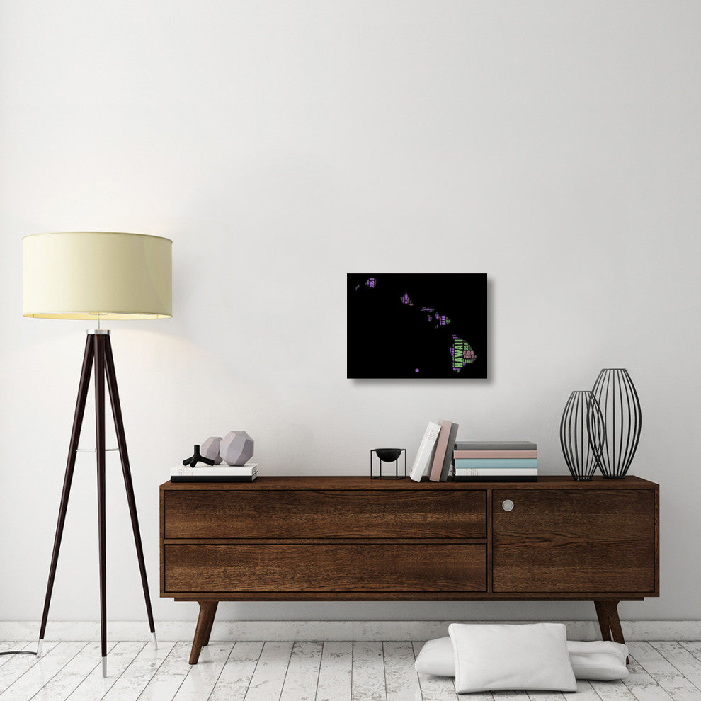 "Hawaii Word Cloud 1" Fine Art Print