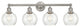 Innovations 616-4W-SN-G124-6 4 Light Bath Vanity Light, Brushed Satin Nickel