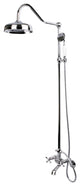 Kingston Brass Clawfoot Tub Faucet Package With Shower Combo, Polished Chrome